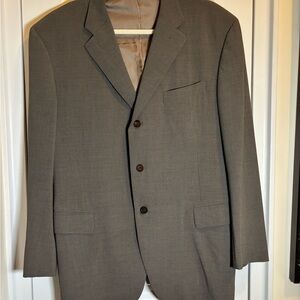 Vintage Donna Karan Men's Classic Brown Blazer and Pants